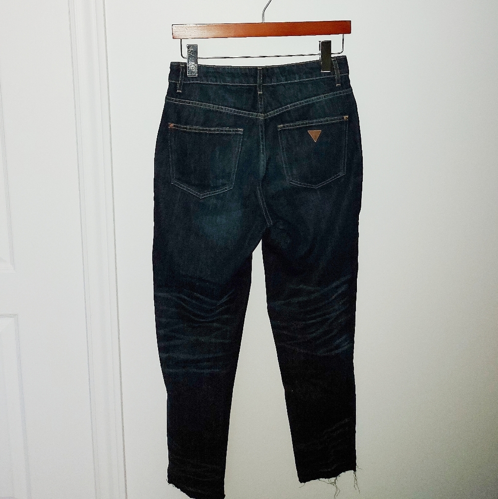 Guess Women's High Rise Jeans - Dark Blue